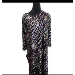 Dress Women's Large Black and Purple NWT